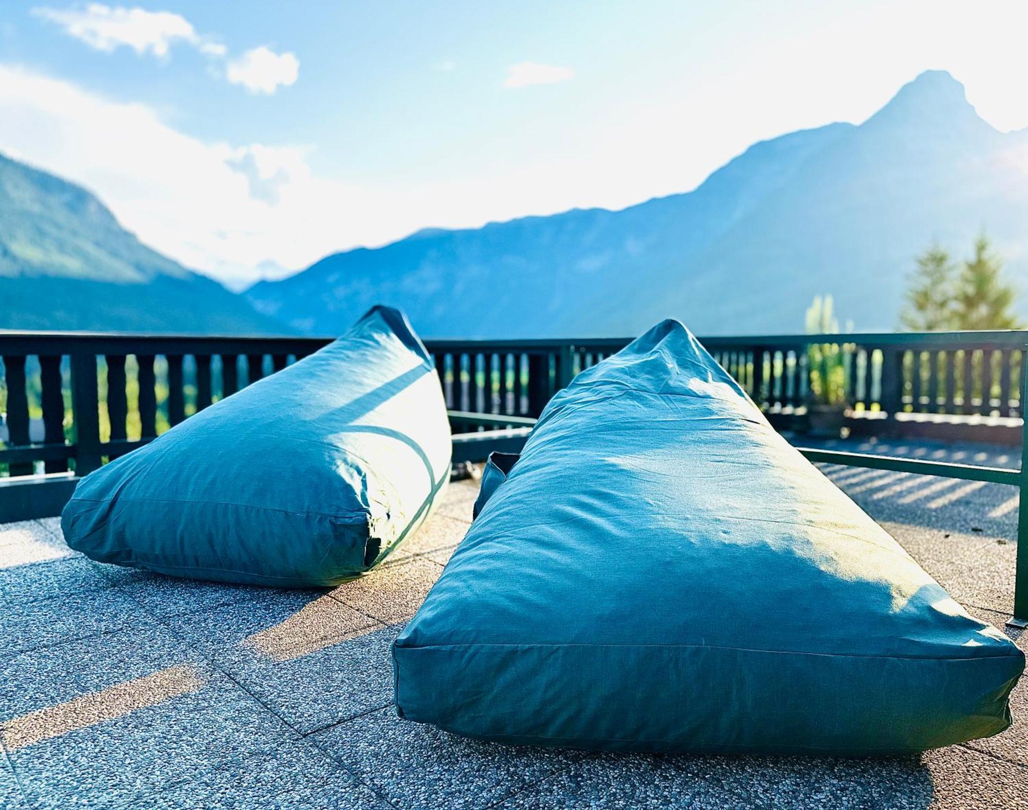 Das Alpenzeit Appartement Mit Just Private Terrasse (Adults Only) บาดเอาส์ซี ภายนอก รูปภาพ
