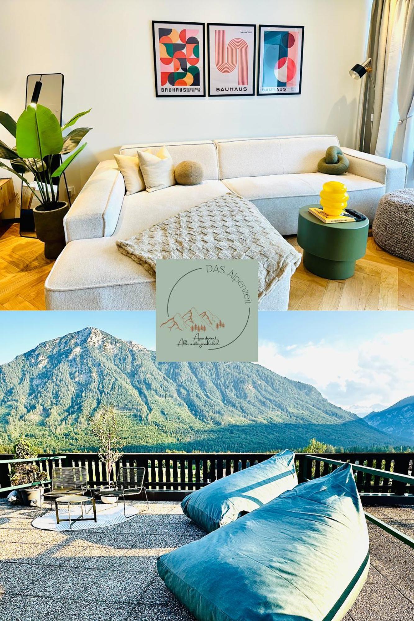Das Alpenzeit Appartement Mit Just Private Terrasse (Adults Only) บาดเอาส์ซี ภายนอก รูปภาพ
