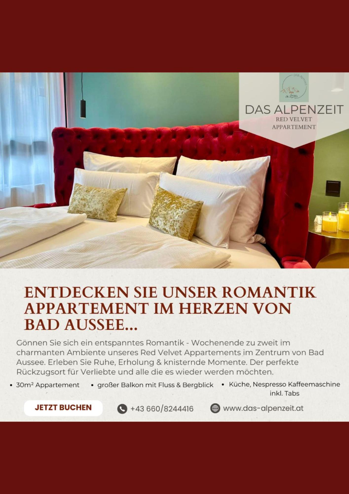 Das Alpenzeit Appartement Mit Just Private Terrasse (Adults Only) บาดเอาส์ซี ภายนอก รูปภาพ