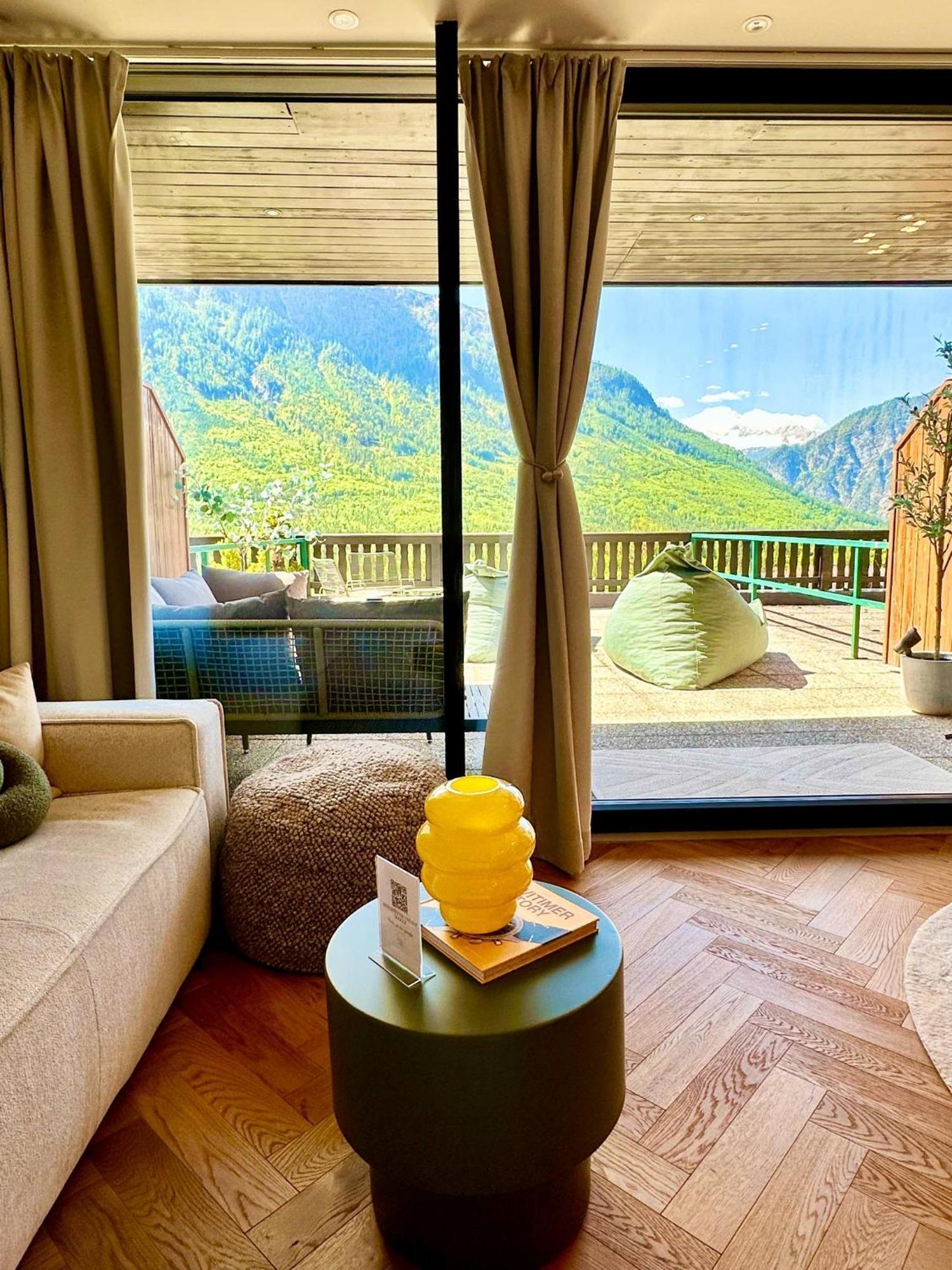 Das Alpenzeit Appartement Mit Just Private Terrasse (Adults Only) บาดเอาส์ซี ภายนอก รูปภาพ