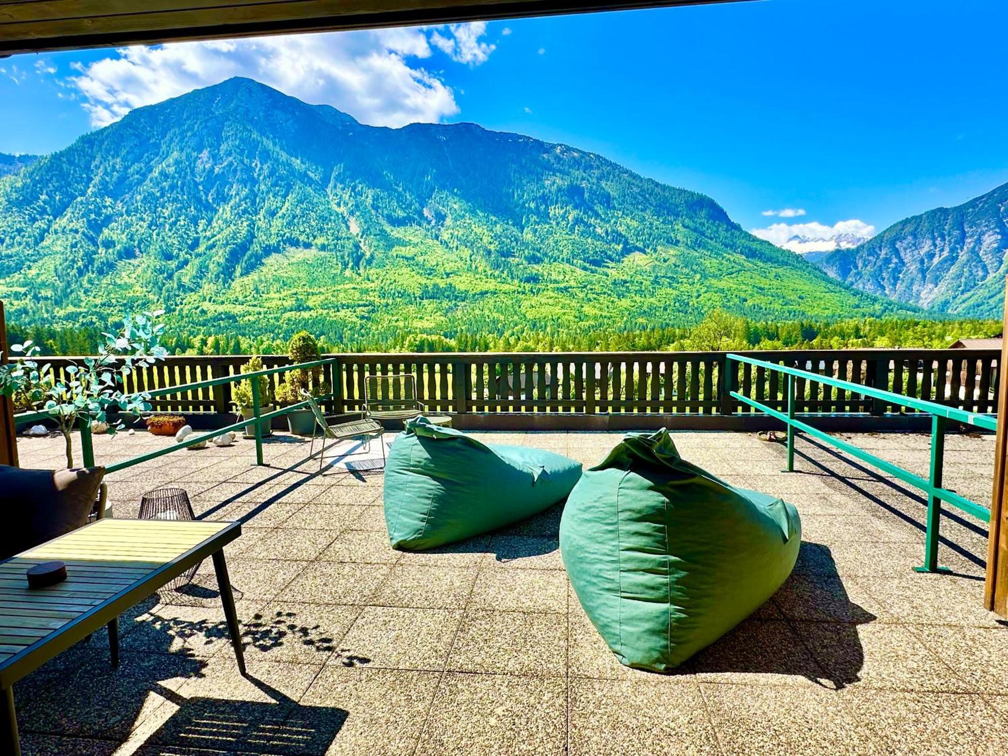 Das Alpenzeit Appartement Mit Just Private Terrasse (Adults Only) บาดเอาส์ซี ภายนอก รูปภาพ